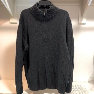Patagonia Common Threads Grey Wool Blend Quarter Zip Sweater Men’s L